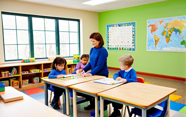 유아교육지도사로서 업무 보고서 작성법 - Observational Learning Environment**
"A bright and inviting preschool classroom, fully clothed chil...