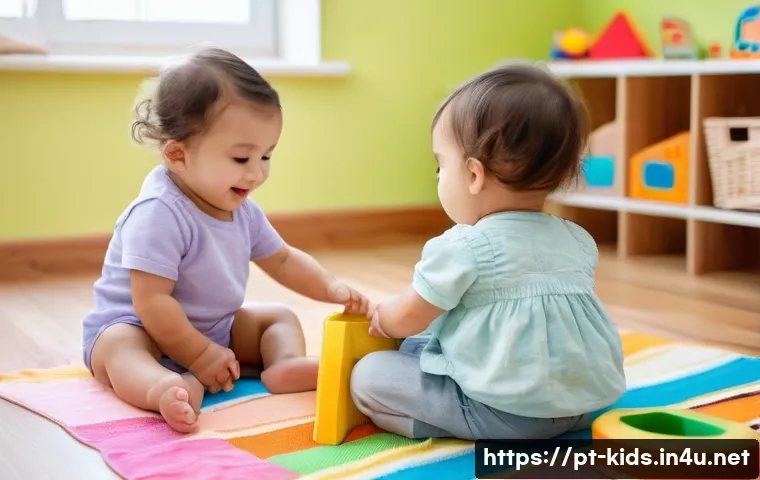 유아교육지도사 근무지에 따른 업무 차이 - A heartwarming scene in a Portuguese creche (nursery) for toddlers aged 1-2 years. Several cheerful ...