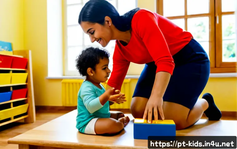 유아교육지도사 교육 실습 중 발생한 일화 - Photorealistic early childhood education practicum in a bright Portuguese preschool classroom, a you...