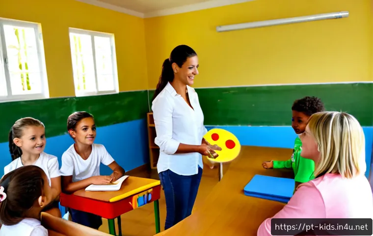 Home 17 유아교육지도사 강의 중 활용할 수 있는 교육 기법 - Photorealistic early childhood education workshop in a bright Brazilian preschool classroom, a warm ...